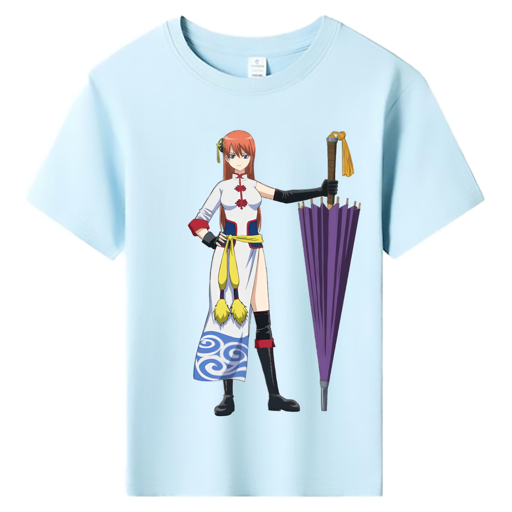 （画像用） ぎんたま 坂田銀時（さかたぎんとき） 神楽 志村新八（しむら しんぱち） GINTAMA Sakata Gintoki Kagura Shimura Shinpachi 綿100％キッズTシャツ（フロントプリント）
